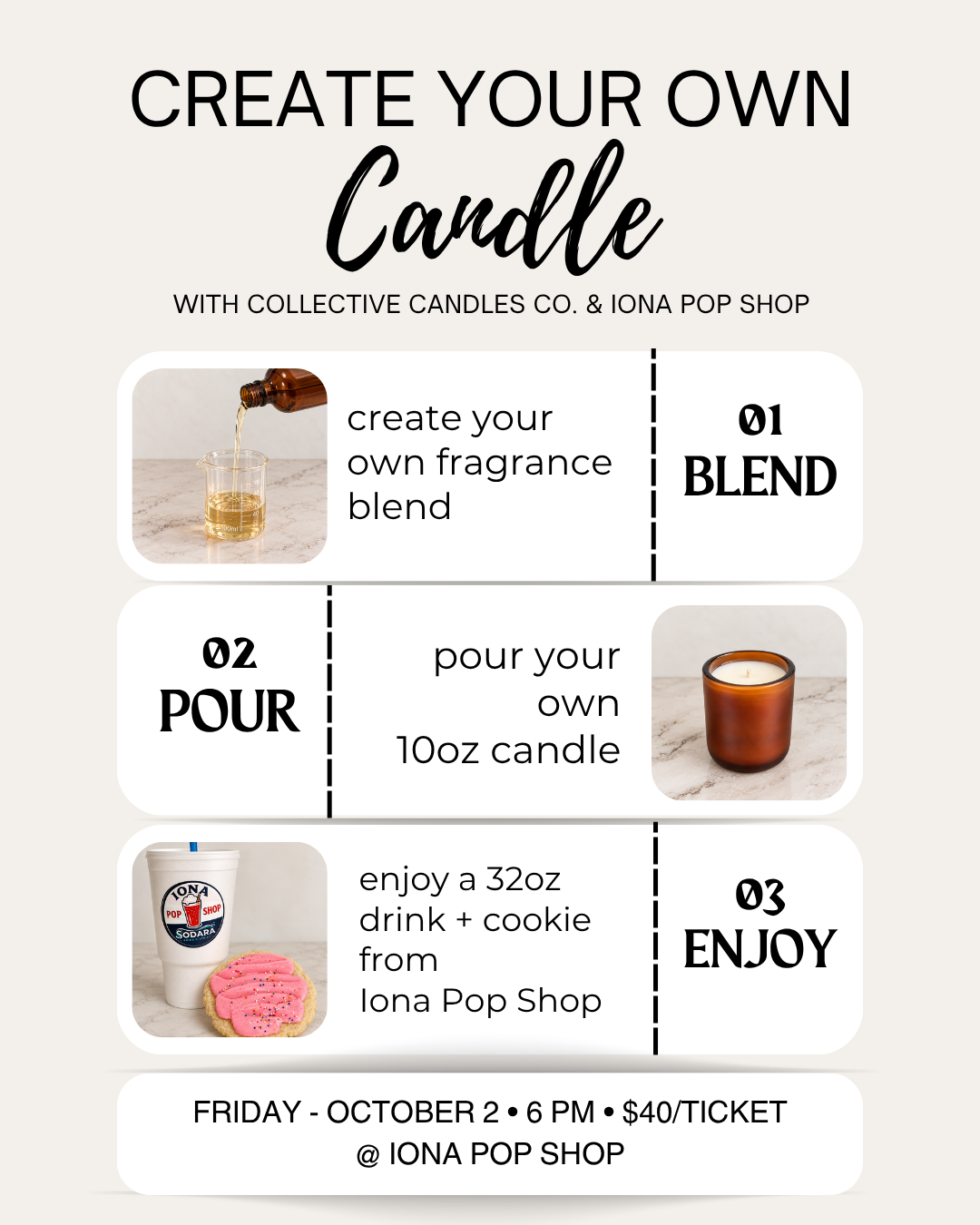 Candle Making @ Iona Pop Shop