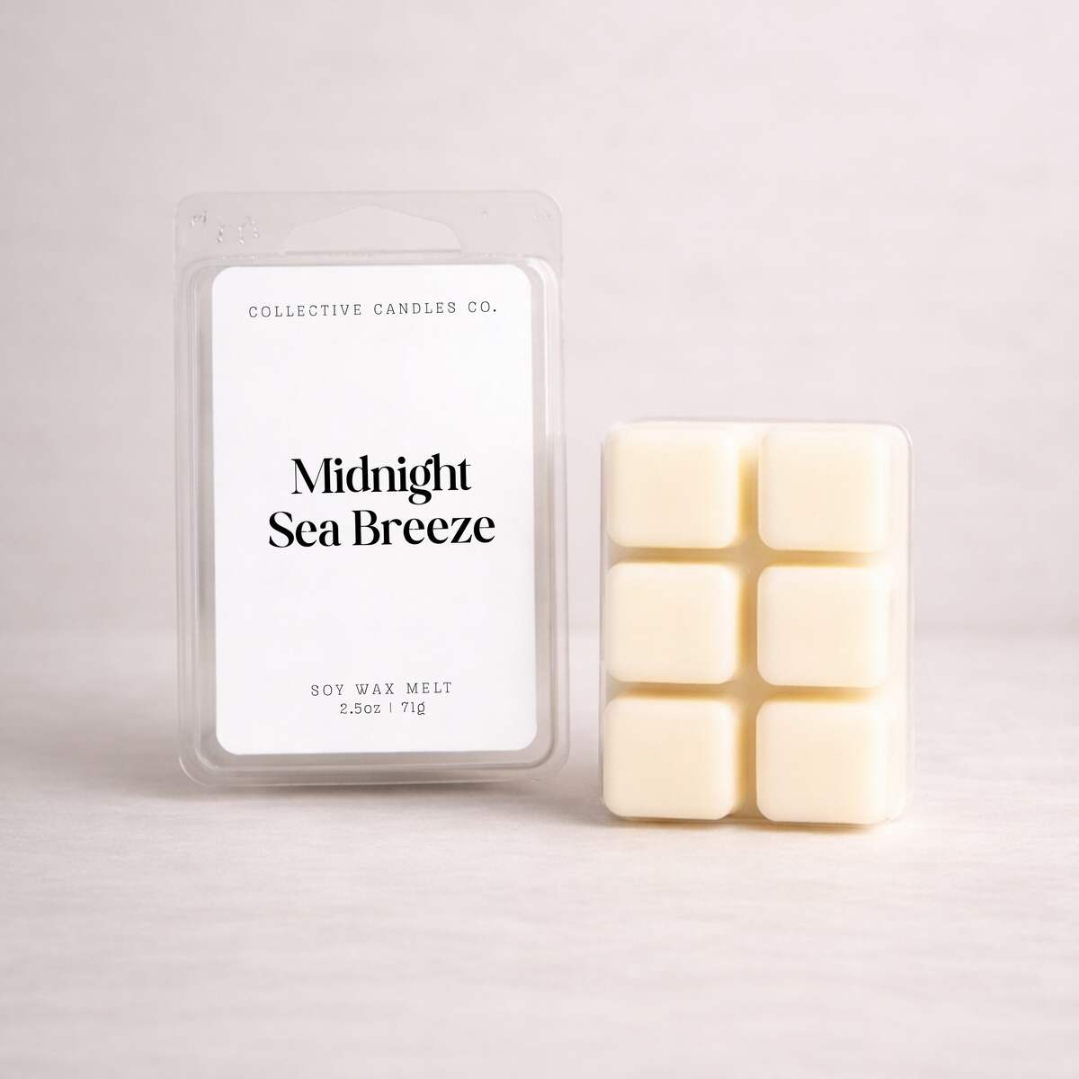 Midnight Sea Breeze soy wax melt by Collective Candles Co.
