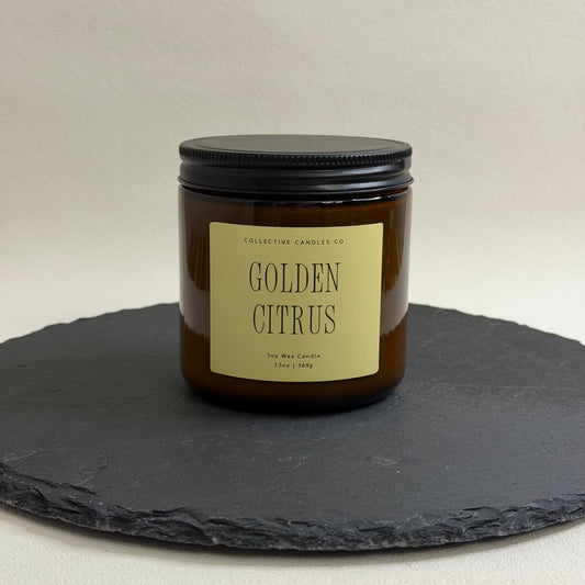 Golden Citrus Soy Candles (7-13oz)