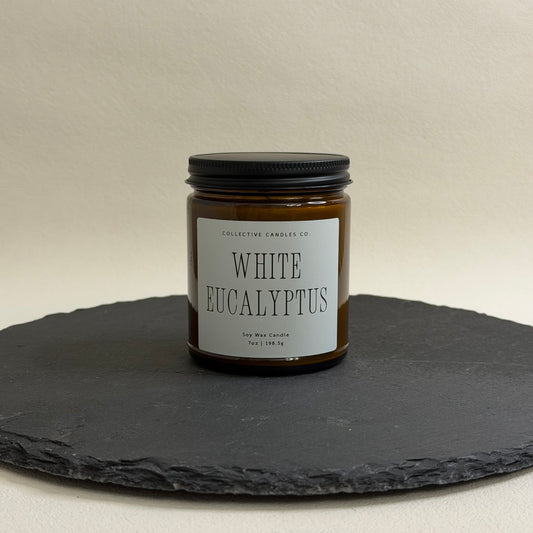 White Eucalyptus Soy Candles (7-13oz)