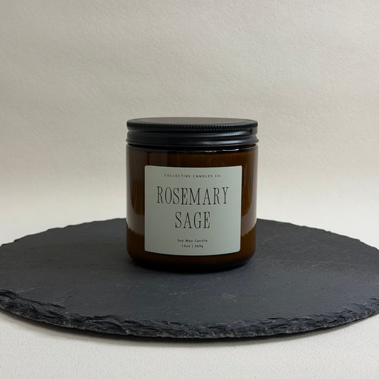 Rosemary Sage Soy Candles (7-13oz)