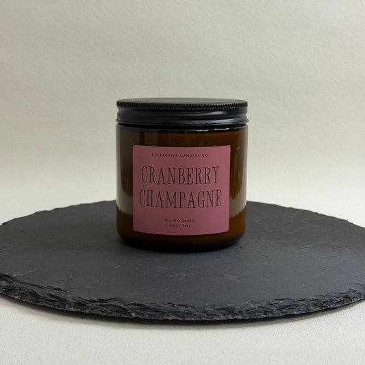 Cranberry Champagne Soy Candles (7-13oz)